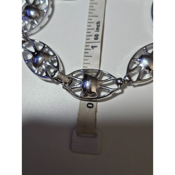 **Final Sale** Sarah Coventry silver tone and purple bracelet - Picture 8 of 12